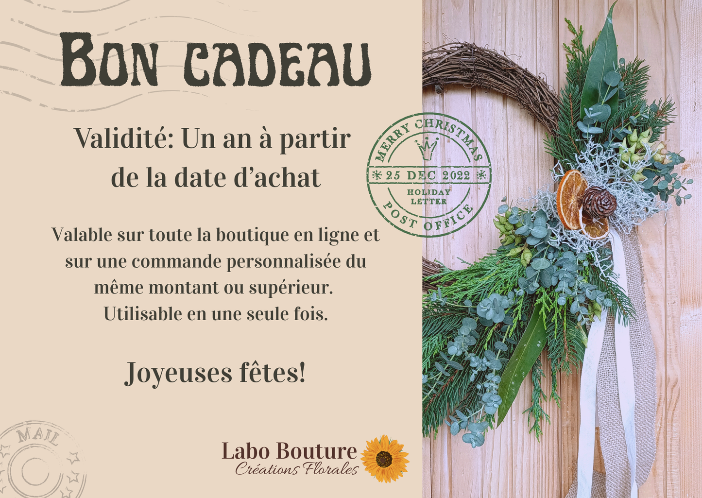 Carte-cadeau Labo Bouture